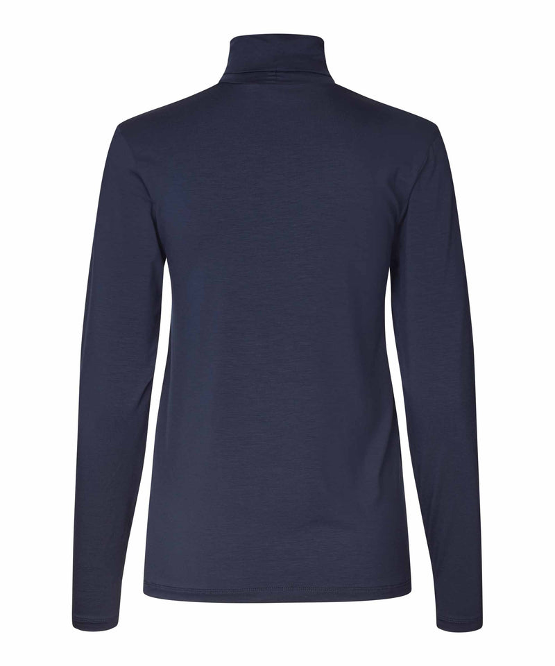 Brooklyn Turtleneck T-Shirt - Navy Blazer