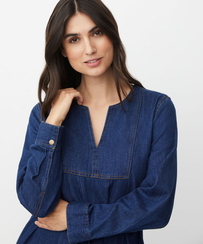 Nisha Dress - Dark Denim