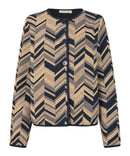 Juanta Graphic Print Jacket - Travertine