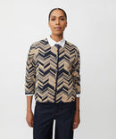Juanta Graphic Print Jacket - Travertine