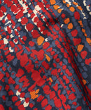 Benika V Neck Print Blouse - Red Dahlia