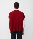 Lucanne Sleeveless Cardigan - Red Dahlia