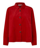 Iowa Button Cardigan - Red Dahlia