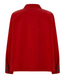 Iowa Button Cardigan - Red Dahlia