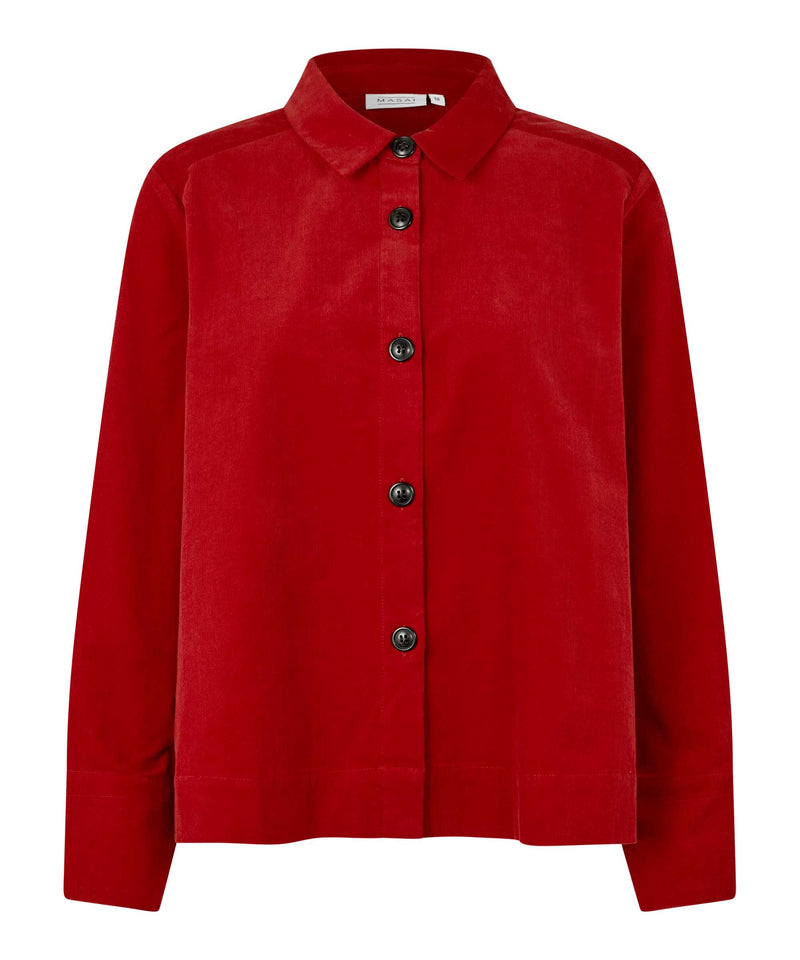 Iowa Button Cardigan - Red Dahlia