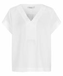 Braidy Short Sleeve Top - White