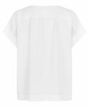 Braidy Short Sleeve Top - White