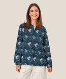 Dixie Print Blouse - Sargasso Sea