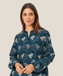 Dixie Print Blouse - Sargasso Sea