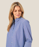Ilonka 3/4 Sleeve Stripe Shirt - Sargasso Sea