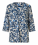 Kata 3/4 Sleeve Print Shirt - Ultramarine