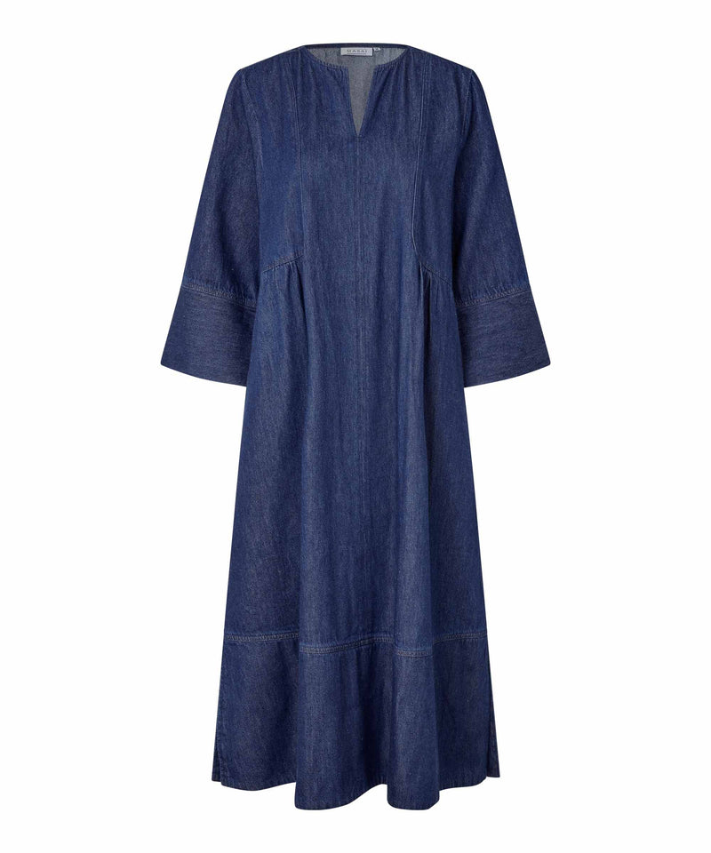 Nasya 3/4 Sleeve Dress - Dark Denim