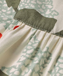 Dusya Short Sleeve Print Shirt - Frosty Green