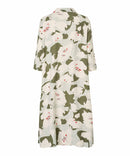 Nikeetos 3/4 Sleeve Print Dress - Frosty Green
