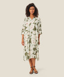 Nikeetos 3/4 Sleeve Print Dress - Frosty Green