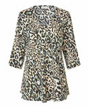 Kata 3/4 Sleeve Print Shirt - Lichen Green