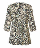 Kata 3/4 Sleeve Print Shirt - Lichen Green