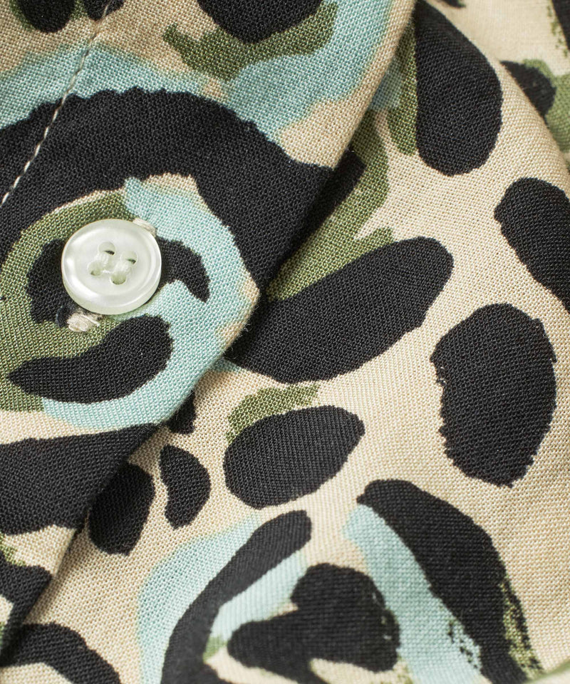 Kata 3/4 Sleeve Print Shirt - Lichen Green