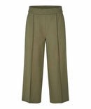 Piana Wide Crop Trouser - Lichen Green