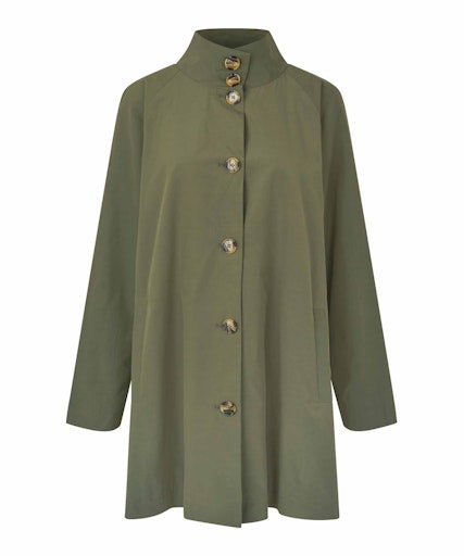 Teresa Long Coat - Lichen Green