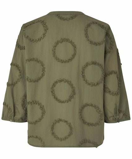 Bogdana 3/4 Sleeve Shirt - Lichen Green