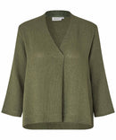 Dalton Long Sleeve Top - Lichen Green