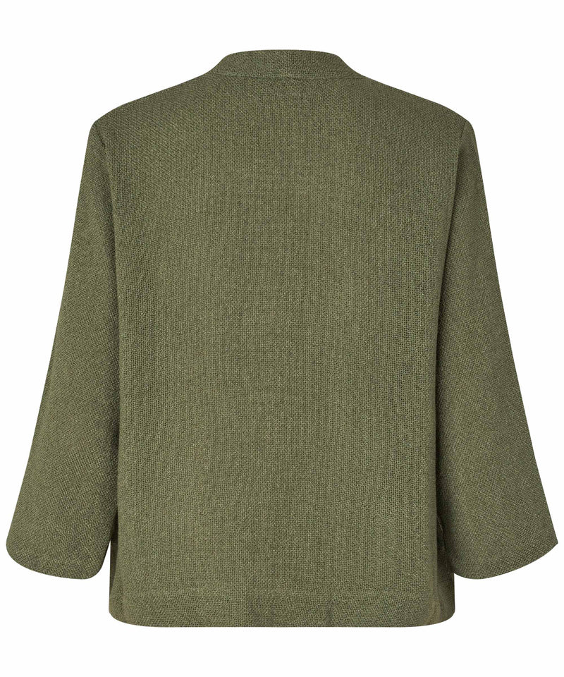 Dalton Long Sleeve Top - Lichen Green