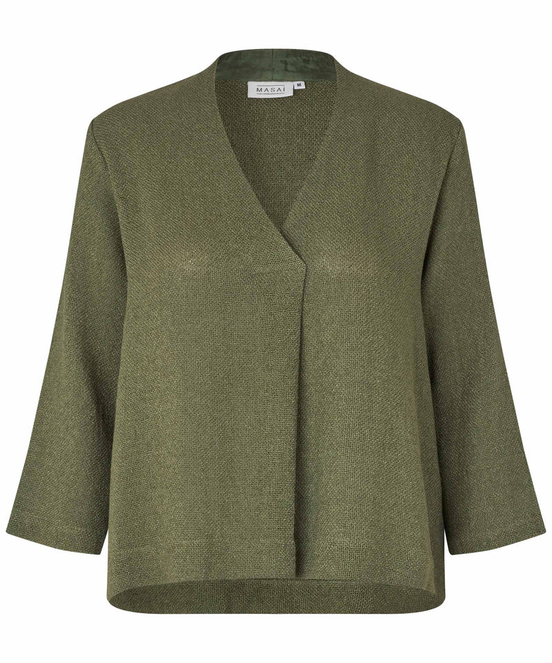 Dalton Long Sleeve Top - Lichen Green