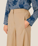 Portia Wide Leg Trousers - Safari