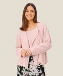 Julitta Long Sleeve Jacket - Mauve Chalk