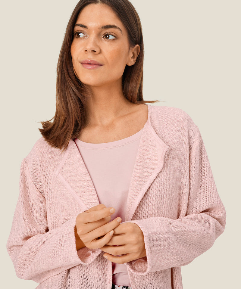 Julitta Long Sleeve Jacket - Mauve Chalk