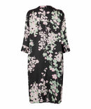 Nimes 3/4 Sleeve Print Dress - Pink Lady