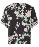 Begitta Short Sleeve Print Shirt - Pink Lady