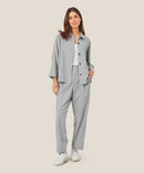 Idakaia 3/4 Sleeve Shirt - Light Grey Melange