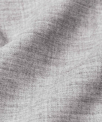 Parker Straight Leg Trousers - Light Grey Melange