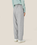 Parker Straight Leg Trousers - Light Grey Melange