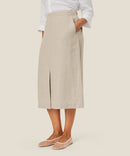 Salud Midi Skirt - Natural