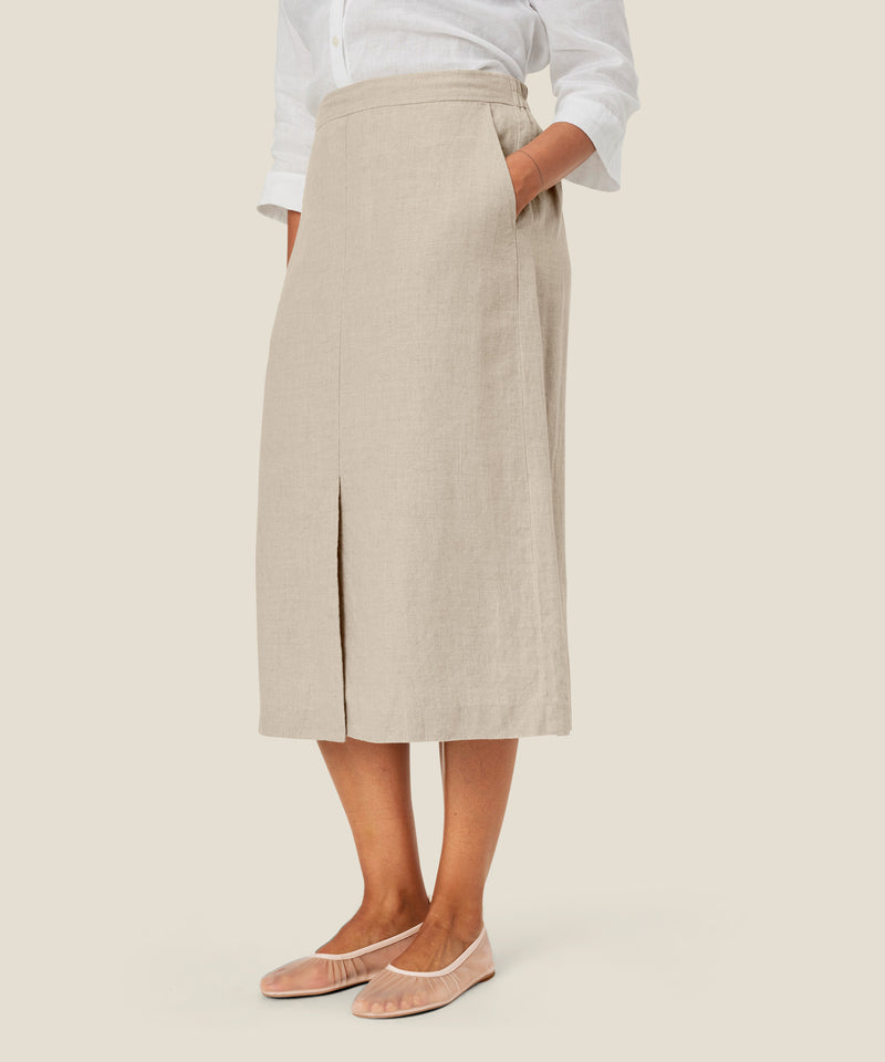 Salud Midi Skirt - Natural