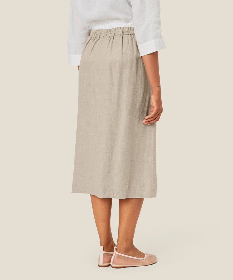 Salud Midi Skirt - Natural