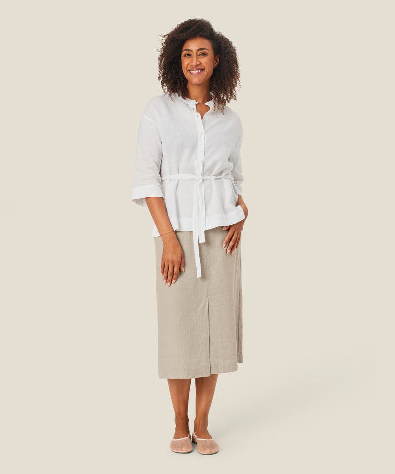 Salud Midi Skirt - Natural
