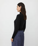Brooklyn Turtleneck T-Shirt - Black