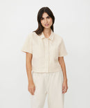 Ivonelle Short Sleeve Shirt - Jet Stream