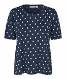 Butta Print Top - Navy Blazer