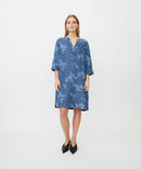 Nokolo 3/4 Sleeve Dress - Blue Denim