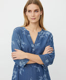 Nokolo 3/4 Sleeve Dress - Blue Denim