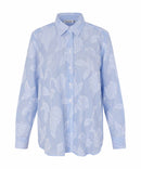 Imma  Long Sleeve Print Shirt - Placid Blue