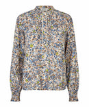 Dionelle All Over Print Top - Placid Blue