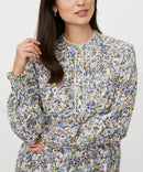 Dionelle All Over Print Top - Placid Blue