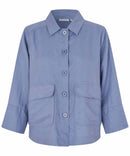 Jurelle 3/4 Sleeve Linen Shirt - Stonewash