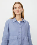 Jurelle 3/4 Sleeve Linen Shirt - Stonewash